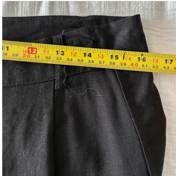 Aware by Vero Moda Viscose / Linen Black Pants Size L - Picture 6 of 10